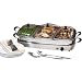 Elite Deluxe 3-in-1 Buffet Server Use as Warming Tray, Large 8 Qt. Buffet Pan, or 3 Smaller 2.25 and 2.5 Qt. Buffet Trays