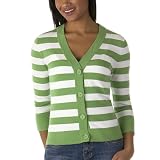Merona® Printed Cardigan - Big Money Green/ White