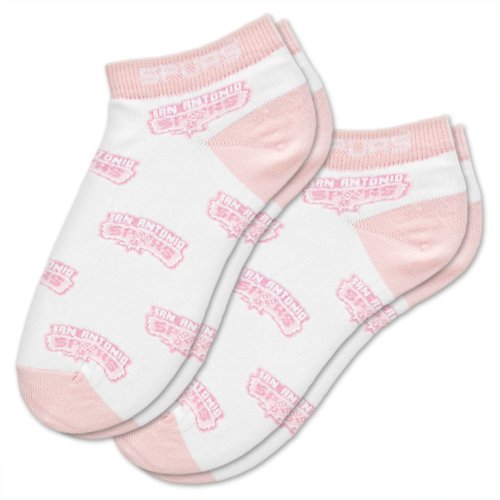 NBA San Antonio Spurs Womens Socks, 2-Pack, Pink