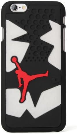 Michael Jordan Black/White vi iphone 6 Silicone Skin Case Rubber Feels &amp; Looks Like the Sneaker Sole Thin **SHIPS FROM USA**