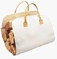 Custom LeatherCraft Canvas Log Carrier #C390