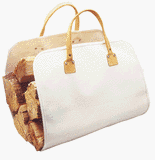 Custom LeatherCraft Canvas Log Carrier #C390