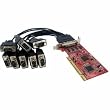 8 Port Low Profile RS232 Pci Serial Card with 16950 Uart