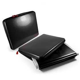 E-volve Tuff-Shell case for notebook/laptop / netbook Bag - in size: 12 & 13 inch 13.3" (26.4 cm - 33.78 cm) / colour: Noir / compatible with (Universal Netbook / Laptop / Notebook)