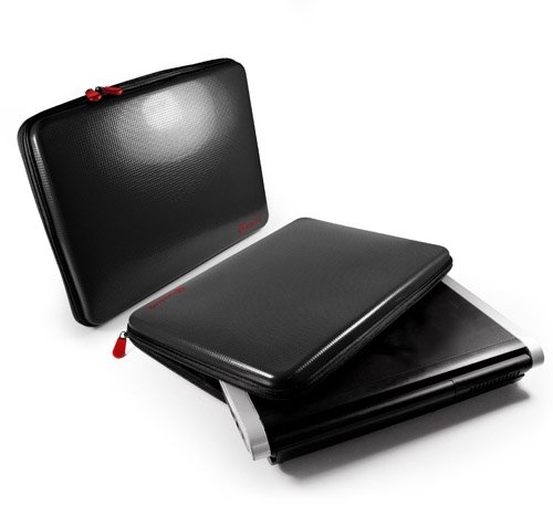 e volve Tuff Shell Taschen tasche hülle für Notebook / Laptop / Netbook in 12 & 13 Zoll / 12 13.3 (34 cm) (universal) Shwarz hp 22 zoll
