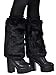 Simplicity Warm Soft Cozy Fuzzy Fashion Faux Fur Leg Warmers Boots Cuffs Cover