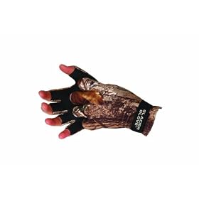 Glacier Glove Premium Fleece Fingerless Hunting Glove by