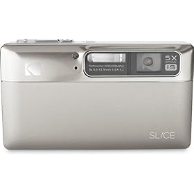Kodak Slice 14MP Digital Camera with Schneider-Kreuznach Prism 5x Optical Image Stabilized Zoom and 3.5-Inch Touch-Screen LCD (Nickel)