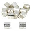 12 Silver Plated Crimp Beads Beading Stringing Parts