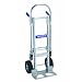 Wesco 220295 Cobra Aluminum Convertible Junior Truck, Semi-Pneumatic Wheel, 1200 lbs Load Capacity, 51-3/4" Height, 38" Length x 12" Width