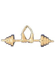CleverEves 14K Gold Pendant 3-D Bodybuilding 12.2 - Gram(s)