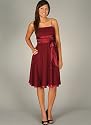 Chiffon Empire Bow Formal for Bridesmaid Formal Prom