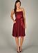Chiffon Empire Bow Formal for Bridesmaid Formal Prom