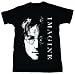 Signatures Network Men's John Lennon Short Sleeve T-Shirt,Black,Medium