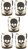 Spooky Skull Votive Candle Holder Set of 5