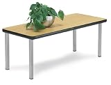 OFM ET2040-OAK Cocktail Table - 4 Legs - Oak
