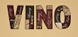 Wooden Letters Table Decor, Vino Wooden Letters Table Decor, Vino