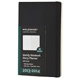 Moleskine 2014 Planner 18 Month Weekly Notebook Black Soft Cover Pocket (Moleskine Diaries)