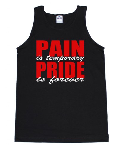FTD Apparel Men's Pain is Temporary Pride is Forever Workout Gym Tank Top