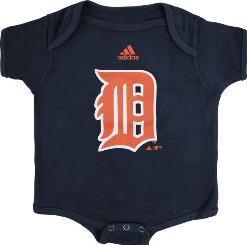 Detroit Tigers Navy adidas Team Logo Newborn/Infant Creeper