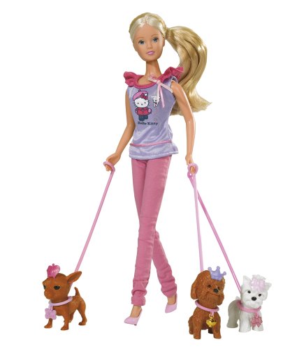 Simba 105732786 - Steffi Love Hello Kitty Puppe mit feschen H&uuml;ndchen Preisvergleich