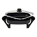 West Bend 72202 12-Inch Electric Skillet with Glass Cover, Black