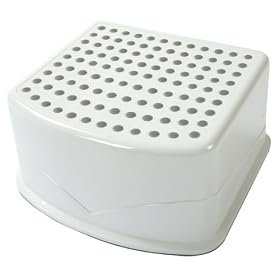 Tippitoes Step Up Stool (White/Grey)