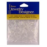 1/4 In. Rainbow Glass Bugle Beads, Crystal, 20 Gram/Pkg