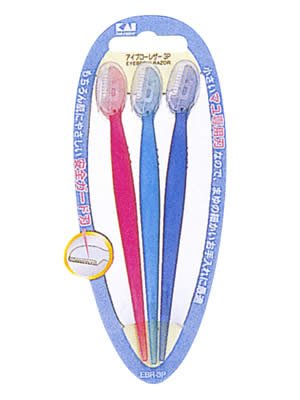 貝印カミソリ アイブローレザー 3本入