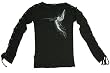 Angel Slant Shirt with Lace Up Sleeves Junior Sizes