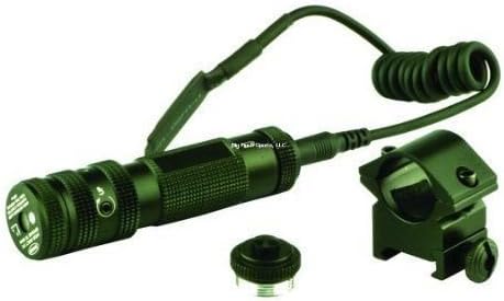 Swamp Fox TLS-YR-02 Tactical Green Laser Sight with Ring Mount for AR15 M16 and M4 Rifles, Black Aluminum
