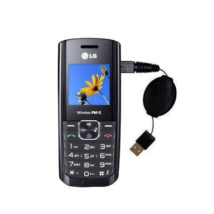 Retractable USB Cable for the LG GS155 with Power Hot Sync and Charge capabilities - uses Gomadic TipExchange Technology