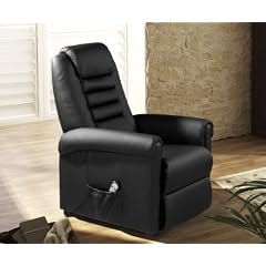 Relaxsessel Soul Schwarz Napalon Leder Sessel mit Liegefunktion