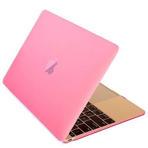 Mosiso New Macbook Case, Smooth Matte Finish Hard Shell Protective Case for MacBook 12 Inch with Retina Display A1534 [2016 / 2015 Release] (Pink)