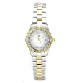 TAG Heuer Women’s Aquaracer Diamond Accented Two-Tone Watch #WAF1451.BB0814