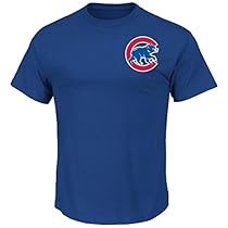 MLB Men's Big and Tall Team Wordmark II Cotton Crew Neck T-Shirt (2XT, Chicago Cubs)

