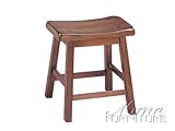 Walnut Finish Stool
