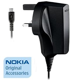 Nokia AC-6 Mains Charger For 6500 Classic, 6555, 7900 Prism, 8600 Luna, 8800 Arte