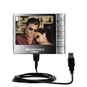 Classic Straight USB Cable for the Archos 404 CAM with Power Hot Sync and Charge... by Gomadic for the Archos 404 Camcorder CAM