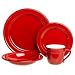Emile Henry Provencal Cerise Red 16-Piece Dinnerware Set, Service for 4
