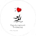 I Love Synchronised Swimming 10cm Round Coaster