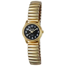 Activa WoMens Elegance Gold-Tone Stretch Band Analog Watch #SF263-003 by Activa