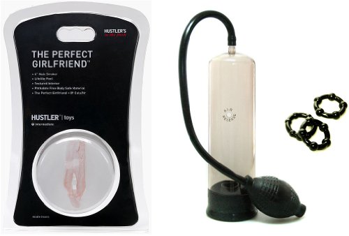 Hustler Novelties Pumped Up Perfect Girl Friend Vagina and Penis Pump Adult Sex Toy Kit