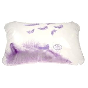 Feather Filled Inflatable Bath Pillow Purple: Amazon.co.uk: Kitchen & Home