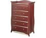 Stork Craft Aspen 5 Drawer Chest, Cherry