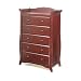 Stork Craft Aspen Five Drawer Chest in Cherry