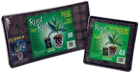 HydroDyanmics Root Riot 25 Cube Propagation Tray with Clonex Gel by iPower Distributor L&G