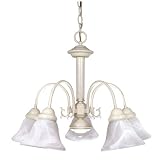 Nuvo Lighting Ballerina Textured White Five-Light Chandelier
