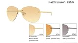 Ralph Lauren - Ralph Lauren 895/S Sunglasses(Color-Code=0000 - Gold Rose Frame,Brown Mirror Gradient Lens,Frame Size=61-14-120)