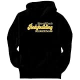 Live without Bodybuilding I don't think so !!! Sports Mens Hoodie (Black, Sizes X-Small - XXX-Large)
